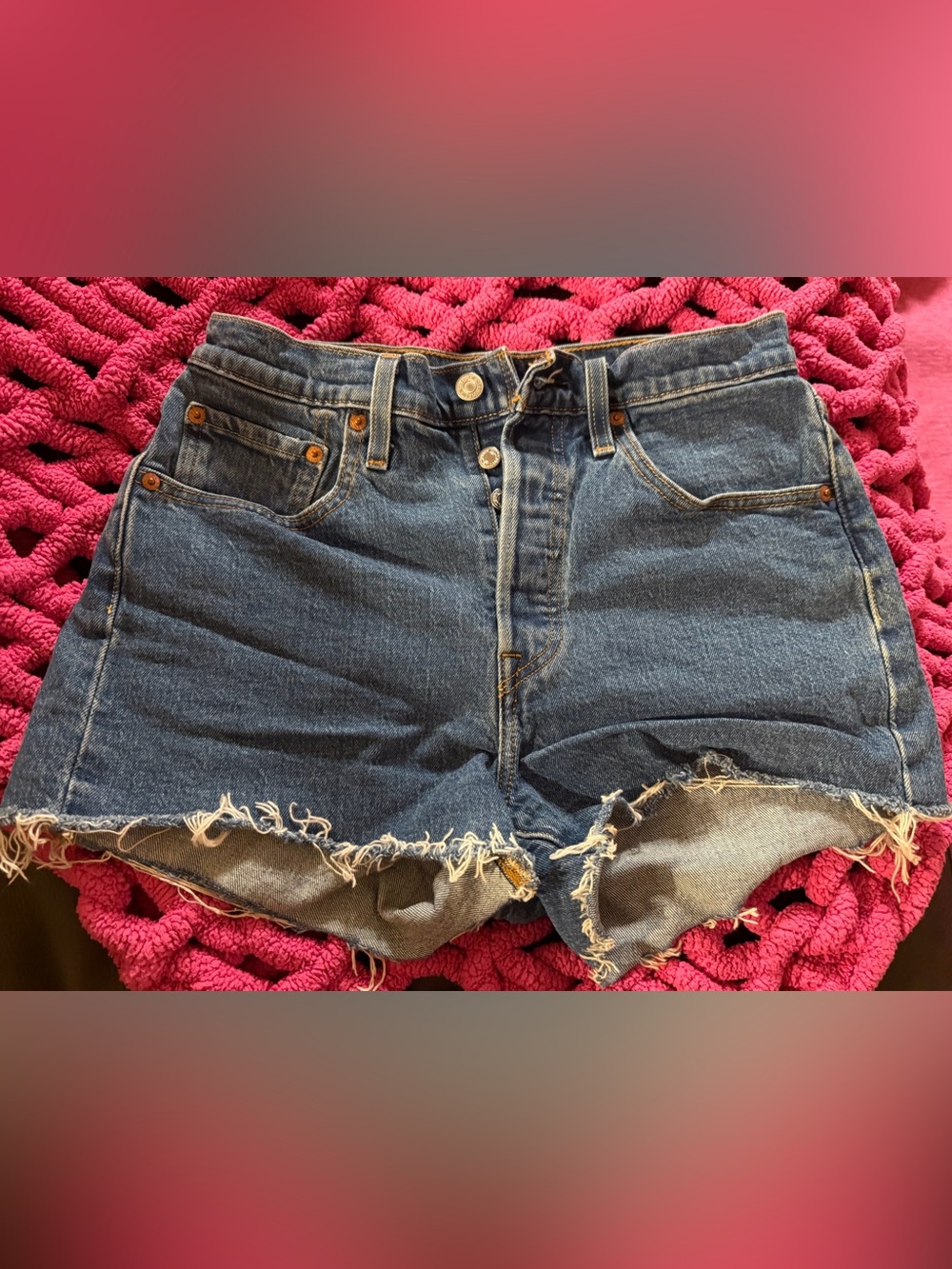 Levi’s 501 Classic High-Rise Women's Denim Cutoff Shorts - Blue